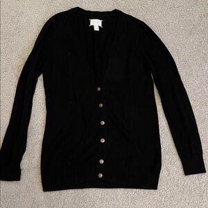 Forever 21 black cardigan sweater size large